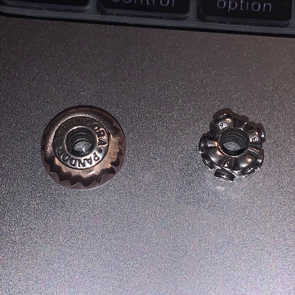2 pandora silver charms - Picture 1 of 2